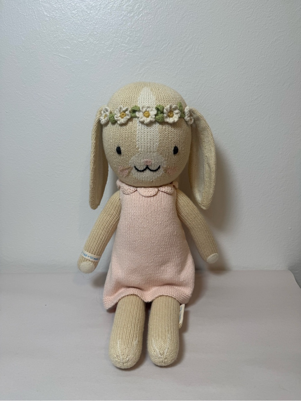 cuddle + kind Blush Hannah the Bunny Stuffed Animal 20”